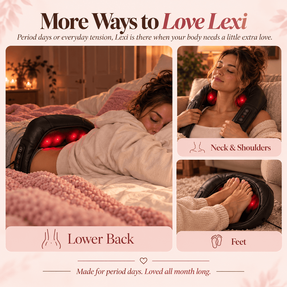 Lexi - Heated Period Back Massager