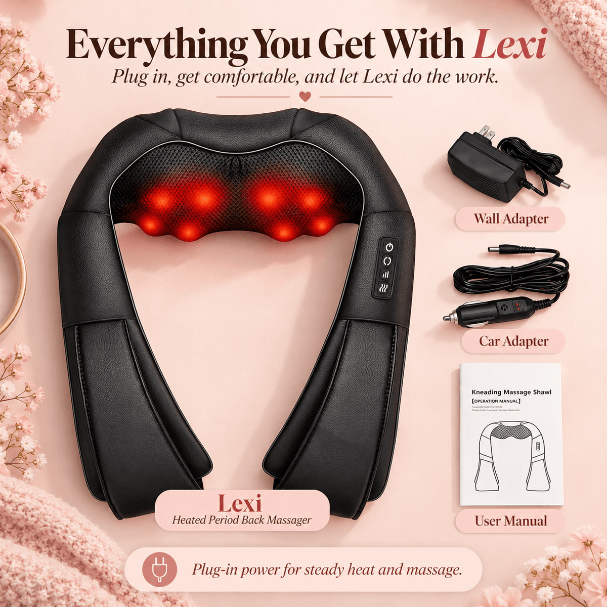 Lexi - Heated Period Back Massager